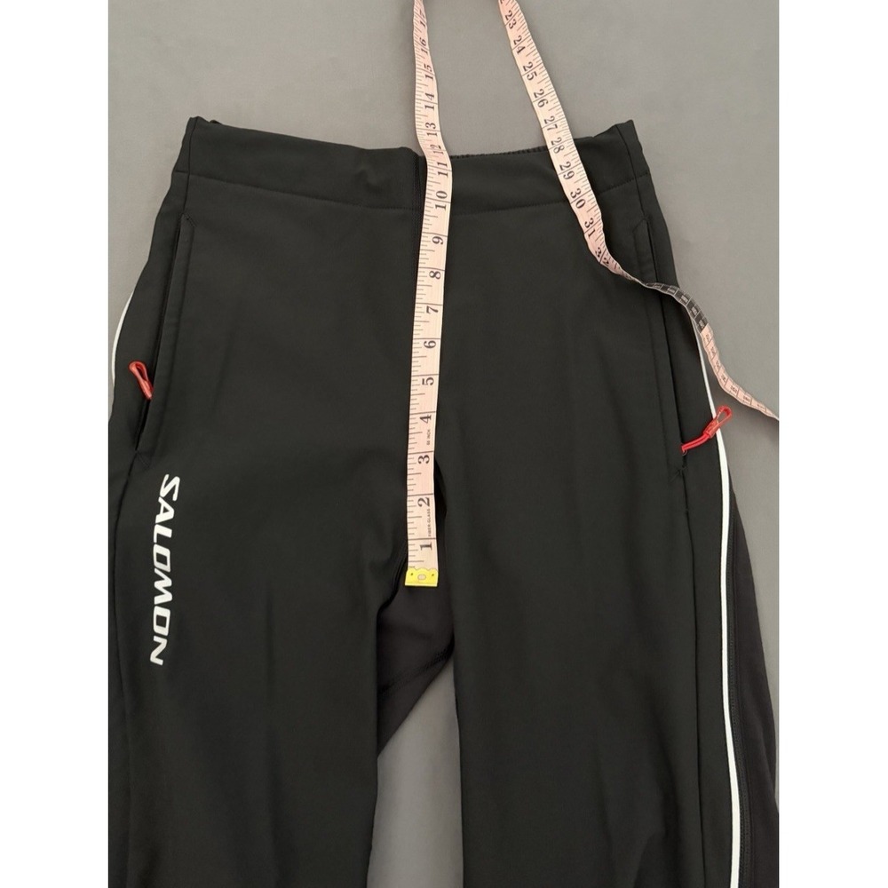 Salomón Technical Pants Womens Small Black Clima Wind Full Zipper Sides Stretch - Picture 4 of 16